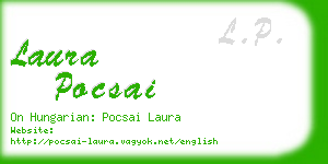 laura pocsai business card